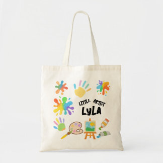 Bewerkbare Crayon Style – Artsy Paint & Palette Pa Tote Bag