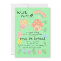 Bewerkbare Crayon Style – Fairy Mushroom Forest