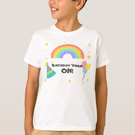 Bewerkbare Crayon Style – Rainbow Celebration T-shirt