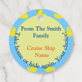 bewerkbare cruiseeend bedankjes labels (Achterkant)