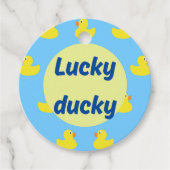 bewerkbare cruiseeend bedankjes labels (Voorkant)