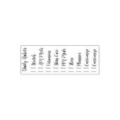 Bewerkbare Dagelijkse Gewoonte Tracker Zelfinktende Stempel (Design)