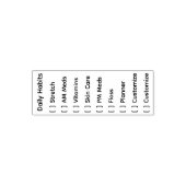 Bewerkbare Dagelijkse Gewoonte Tracker Zelfinktende Stempel (Design)