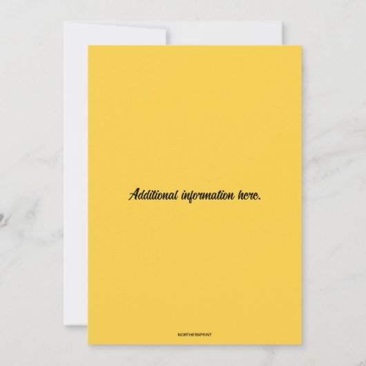 Bewerkbare Daisy Birthday Kaart (Achterkant)