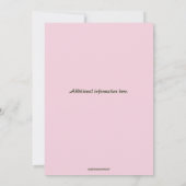 bewerkbare Daisy Invitation Kaart (Achterkant)