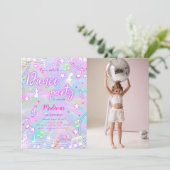 Bewerkbare Dance Birthday Foto Kaart (Staand voorkant)