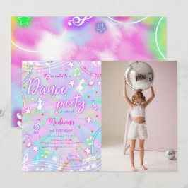 Bewerkbare Dance Birthday Foto Kaart