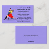 Bewerkbare Dancing Couple Dance Studio Lessen Visitekaartje (Voorkant / Achterkant)