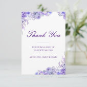 Bewerkbare Dankkaart, Aangepaste Trouwkaart RSVP Kaartje (Staand voorkant)