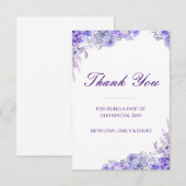 Bewerkbare Dankkaart, Aangepaste Trouwkaart RSVP Kaartje (Voorkant / Achterkant)