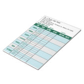 Bewerkbare diabetes bloedsuikerspiegel grafiek notitieblok (Schuin)