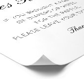 Bewerkbare diaper en afvoerslang afgedrukt poster (Hoek)