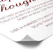 Bewerkbare diaperte diaperte onderwijzer, laat-nac poster (Hoek)