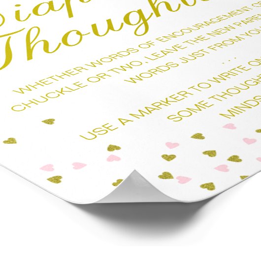 Bewerkbare diaperte diaperte onderwijzer, laat-nac poster (Hoek)