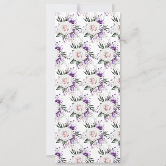 Bewerkbare digitale bloemenbegrafeniswebsite kaart (Achterkant)