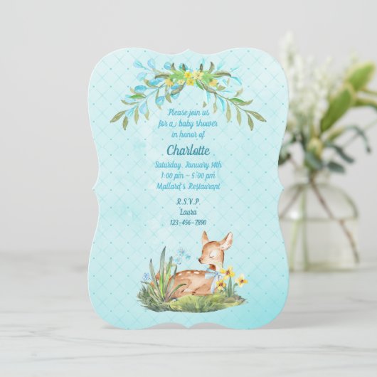 Bewerkbare direct download uitnodigingen  (Staand voorkant)