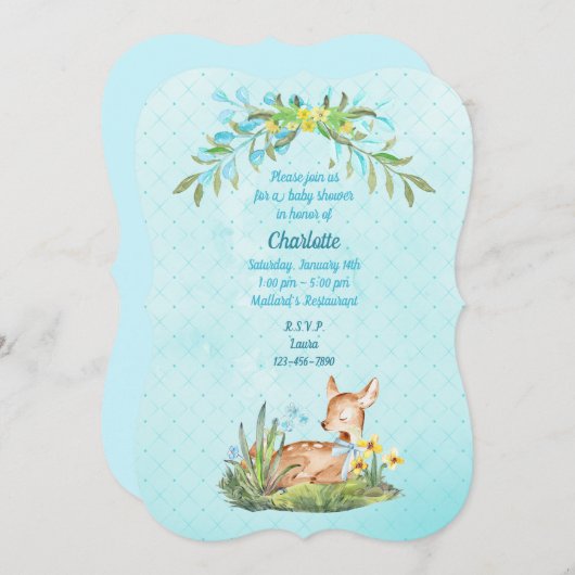 Bewerkbare direct downloadbare uitnodigingen  (Voorkant / Achterkant)