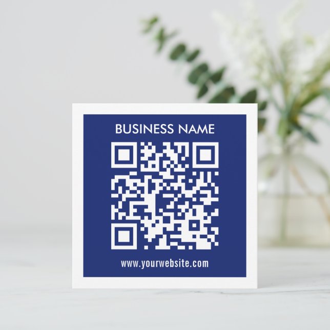 Bewerkbare (direct gegenereerde) QR-code | marineb (Staand voorkant)
