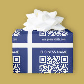 Bewerkbare (direct gegenereerde) QR-code | Marineb Cadeaupapier