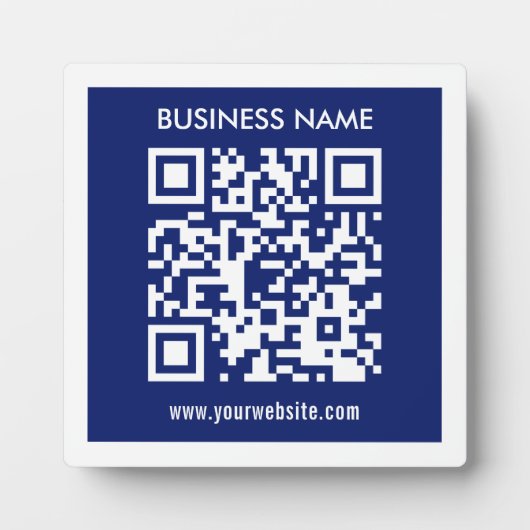 Bewerkbare (direct gegenereerde) QR-code | marineb Fotoplaat (Voorkant)