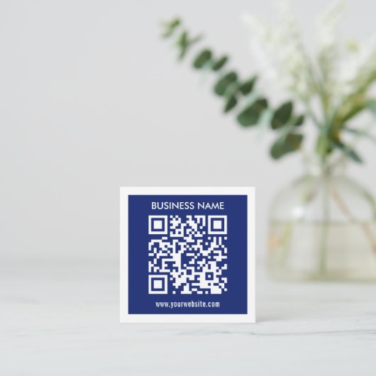 Bewerkbare (direct gegenereerde) QR-code | marineb Informatiekaartje (Staand voorkant)
