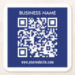 Bewerkbare (direct gegenereerde) QR-code | marineb Kartonnen Onderzetters<br><div class="desc">Voer eenvoudig een website adres in om uw aangepaste QR-code direct te genereren.</div>