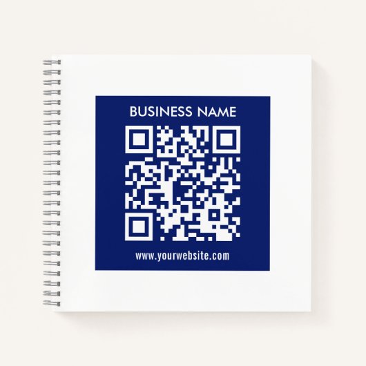 Bewerkbare (direct gegenereerde) QR-code | marineb Notitieboek (Voorkant)