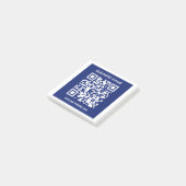 Bewerkbare (direct gegenereerde) QR-code | marineb Post-it® Notes (Schuin)