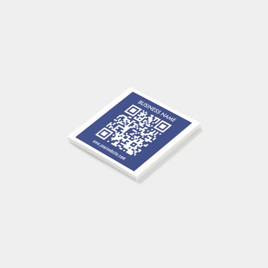 Bewerkbare (direct gegenereerde) QR-code | marineb Post-it® Notes (Schuin)