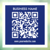 Bewerkbare (direct gegenereerde) QR-code | Marineb Raamsticker (Vel 3)