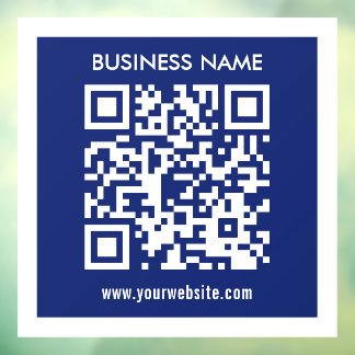 Bewerkbare (direct gegenereerde) QR-code | Marineb Raamsticker