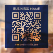 Bewerkbare (direct gegenereerde) QR-code | Marineb Raamsticker (Vel 2)