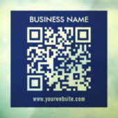 Bewerkbare (direct gegenereerde) QR-code | Marineb Raamsticker (Vel 3)