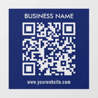 Bewerkbare (direct gegenereerde) QR-code | Marineb Raamsticker
