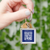 Bewerkbare (direct gegenereerde) QR-code | marineb Sleutelhanger (Hand)