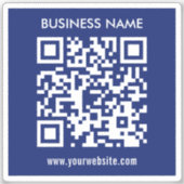 Bewerkbare (direct gegenereerde) QR-code | marineb Sticker (Voorkant)