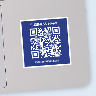 Bewerkbare (direct gegenereerde) QR-code   marineb Sticker