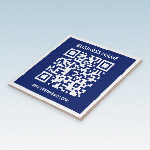Bewerkbare (direct gegenereerde) QR-code   marineb Tegeltje