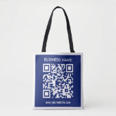 Bewerkbare (direct gegenereerde) QR-code | marineb Tote Bag (Voorkant)