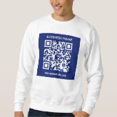 Bewerkbare (direct gegenereerde) QR-code | marineb Trui (Voorkant)