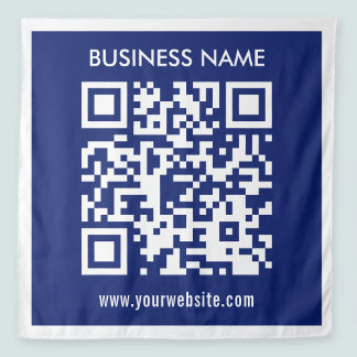 Bewerkbare (direct gegenereerde) QR-code | Marineb Wandkleed