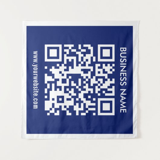 Bewerkbare (direct gegenereerde) QR-code | marineb Wandkleed (Voorkant (horizontaal))