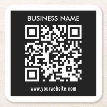 Bewerkbare (direct gegenereerde) QR-code | Zwart