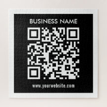 Bewerkbare (direct gegenereerde) QR-code | Zwart