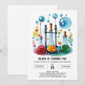 Bewerkbare Discovery Potion Wetenschapper Verjaard Kaart (Voorkant / Achterkant)