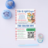 bewerkbare Donatie food drive, Holiday Drive Flyer (Enkel)