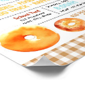 Bewerkbare donuts deeg fondsenwervingsflyer poster (Hoek)