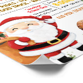 Bewerkbare donuts met santa flyer poster (Hoek)