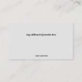 Bewerkbare Drywall Plaster Sheetrock Finding Visitekaartje (Achterkant)