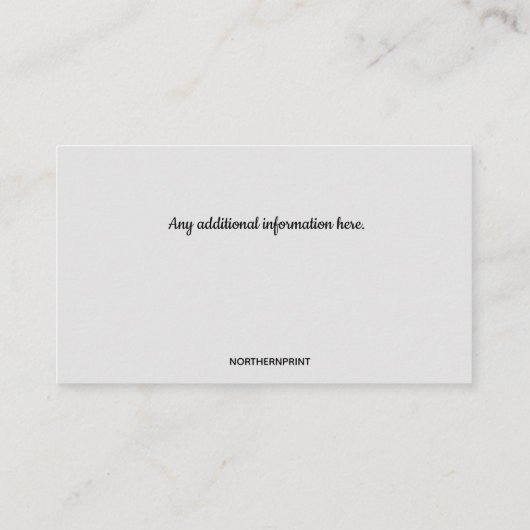 Bewerkbare Drywall Plaster Sheetrock Finding Visitekaartje (Achterkant)